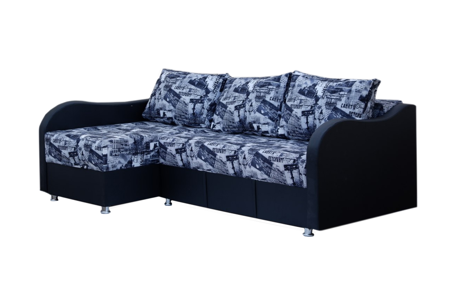 Угловой диван "Байкал" (Кристалл-1) 1,44*2,05 м - купить по цене 27490 ₽ в Пскове